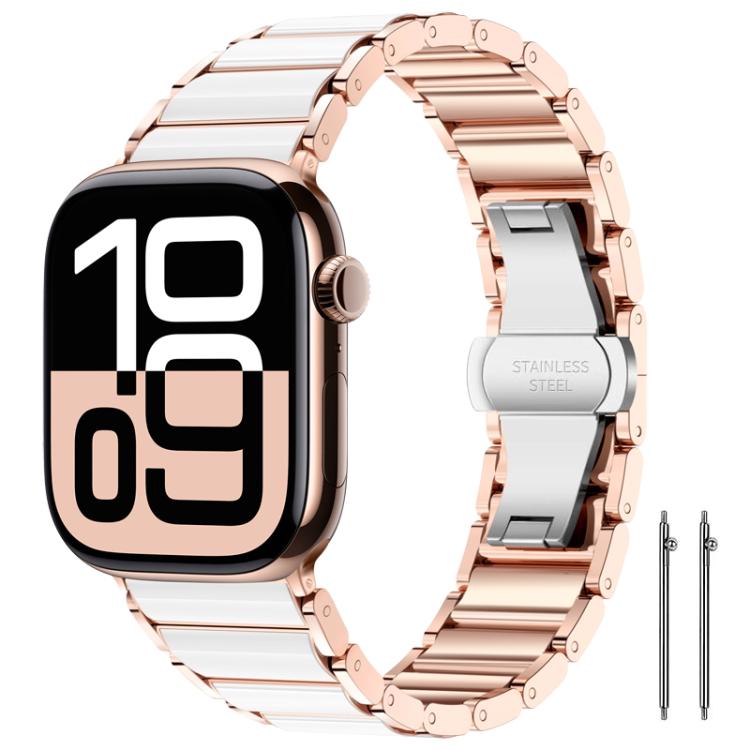 xDfind Ceramic Stainless Steel Watch Band, For Apple Watch 42 / 44 / 45 / 46 / 49mm, For Apple Watch 38 / 40 / 41 / S11 42mm