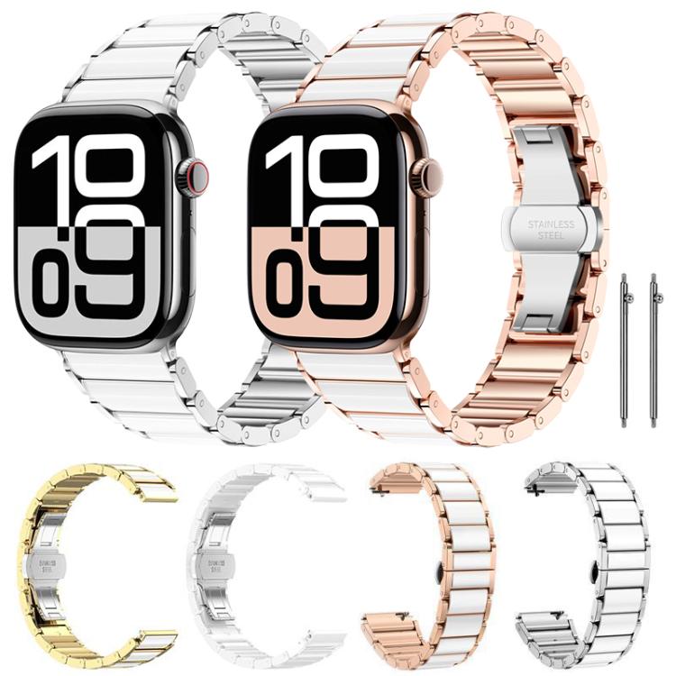 xDfind Ceramic Stainless Steel Watch Band, For Apple Watch 42 / 44 / 45 / 46 / 49mm, For Apple Watch 38 / 40 / 41 / S11 42mm