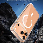 Crystal Transparent Magnetic Phone Case, For iPhone 17 Pro Max, For iPhone 17 Pro