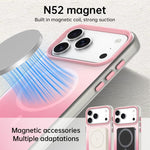 Candy Gradient Series 3 in 1 Hybrid Magnetic Phone Case, For iPhone 16 Pro, For iPhone 16 Plus, For iPhone 16, For iPhone 15 Pro Max, For iPhone 15 Pro, For iPhone 15 Plus, For iPhone 15, For iPhone 14 Plus
