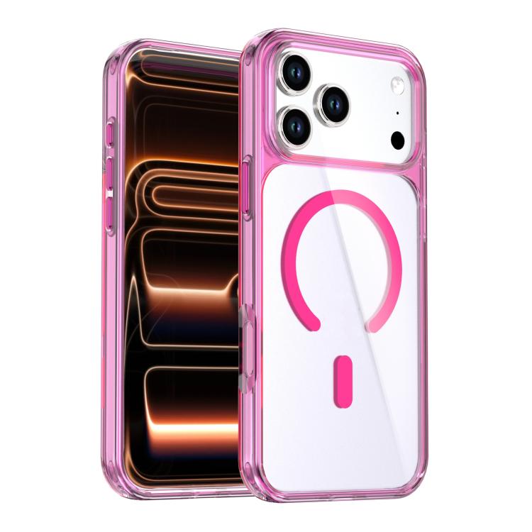 Crystal Colorful Magnetic Phone Case, For iPhone 17 Pro Max, For iPhone 17 Pro