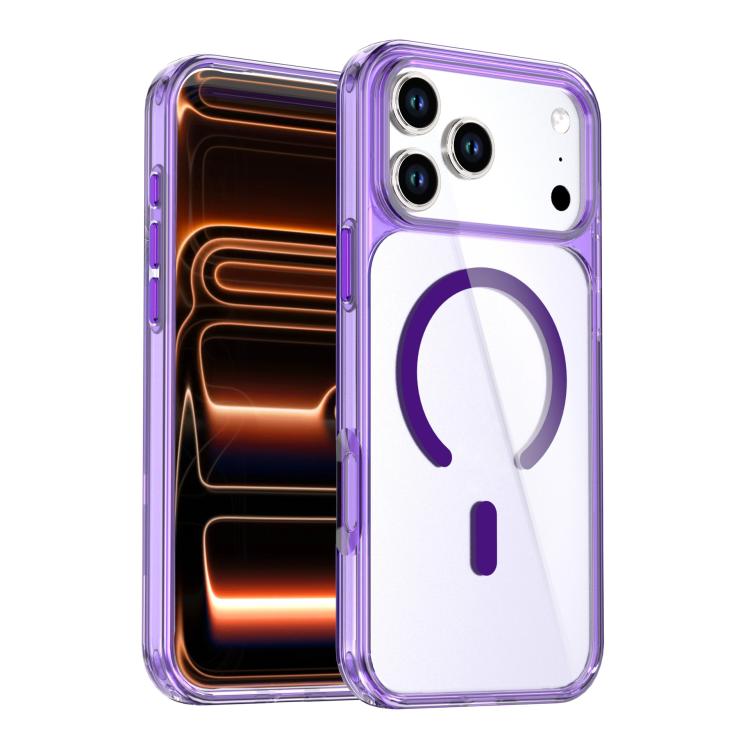 Crystal Colorful Magnetic Phone Case, For iPhone 17 Pro Max, For iPhone 17 Pro