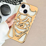 Electroplated Hollow Out Clown Heat Dissipation TPU Phone Case, For iPhone 15 Pro Max, For iPhone 15 Pro, For iPhone 15, For iPhone 14, For iPhone 14 Pro, For iPhone 14 Pro Max