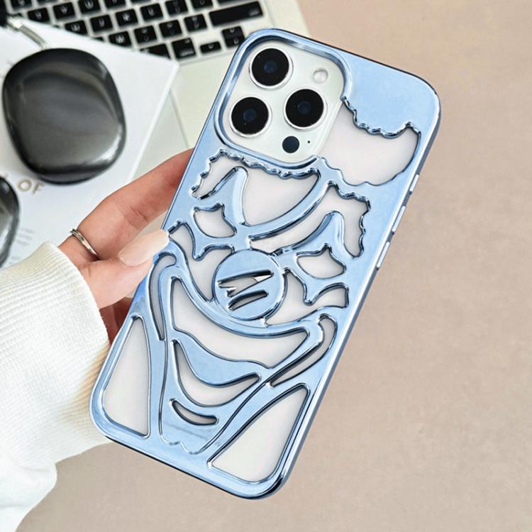 Electroplated Hollow Out Clown Heat Dissipation TPU Phone Case, For iPhone 13 Pro Max, For iPhone 13 Pro, For iPhone 13
