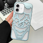 Oil Spraying Hollow Out Clown Heat Dissipation TPU Phone Case, For iPhone 17 Pro Max, For iPhone 17 Pro, For iPhone 17, For iPhone 16 Pro Max, For iPhone 16 Pro, For iPhone 16