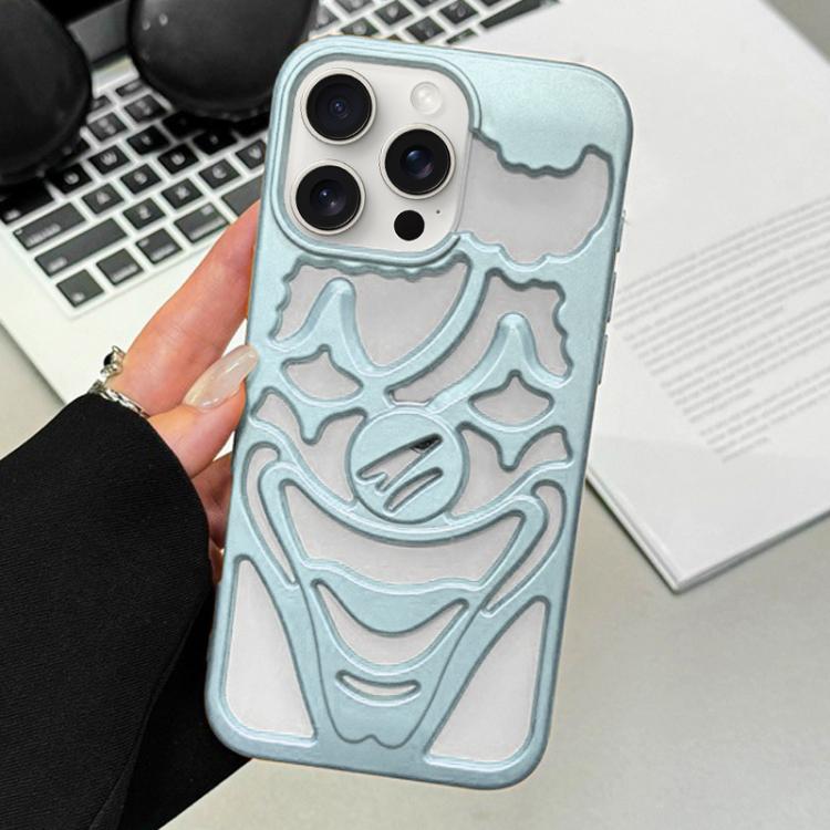 Oil Spraying Hollow Out Clown Heat Dissipation TPU Phone Case, For iPhone 15 Pro Max, For iPhone 15 Pro, For iPhone 15, For iPhone 14, For iPhone 14 Pro, For iPhone 14 Pro Max