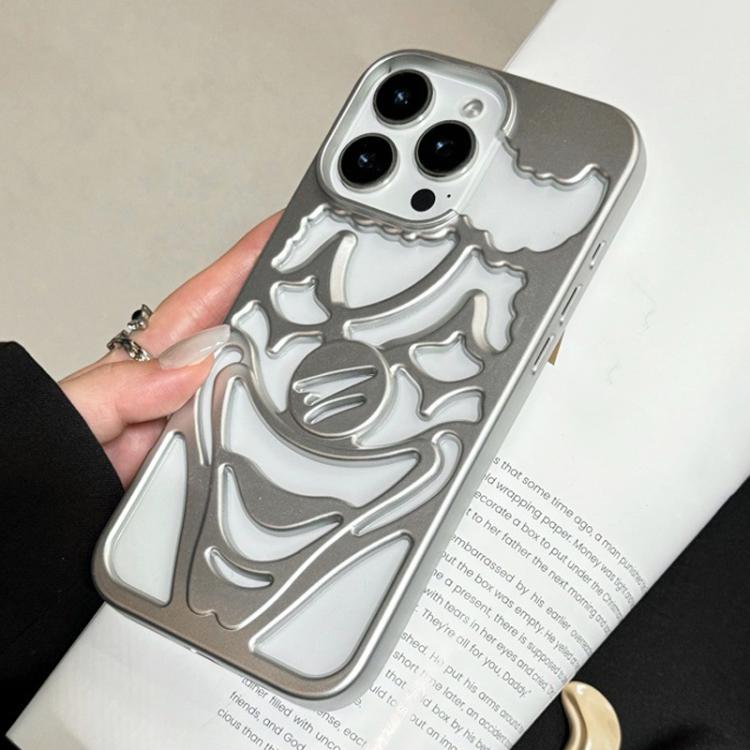 Oil Spraying Hollow Out Clown Heat Dissipation TPU Phone Case, For iPhone 15 Pro Max, For iPhone 15 Pro, For iPhone 15, For iPhone 14, For iPhone 14 Pro, For iPhone 14 Pro Max