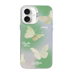 Butterfly Pattern Silver Plating PC Hybrid TPU Phone Case, For iPhone 17e / 16e, For iPhone 17 Pro Max, For iPhone 17 Pro, For iPhone 17, For iPhone Air, For iPhone 16 Pro Max