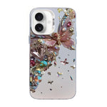 Butterfly Pattern Silver Plating PC Hybrid TPU Phone Case, For iPhone 17e / 16e, For iPhone 17 Pro Max, For iPhone 17 Pro, For iPhone 17, For iPhone Air, For iPhone 16 Pro Max