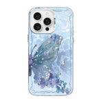 Butterfly Pattern Silver Plating PC Hybrid TPU Phone Case, For iPhone 17e / 16e, For iPhone 17 Pro Max, For iPhone 17 Pro, For iPhone 17, For iPhone Air, For iPhone 16 Pro Max