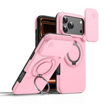 Camera Sliding Shield Magnetic Rotation Holder Phone Case, For iPhone 17 Pro Max, For iPhone 17 Pro, For iPhone 17, For iPhone Air, For iPhone 16 Pro Max, For iPhone 16 Pro