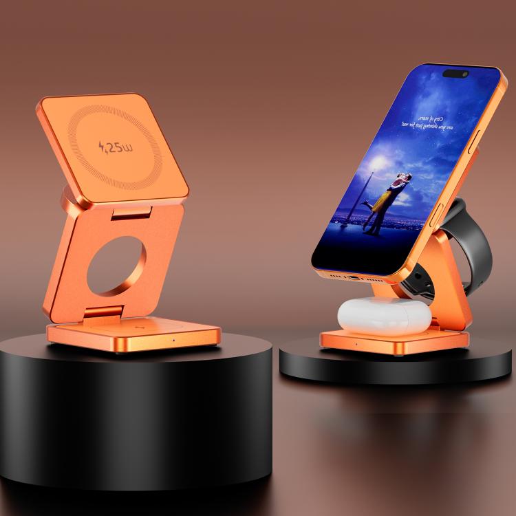 IW31 25W Foldable 3 in 1 Magnetic Wireless Fast Charger