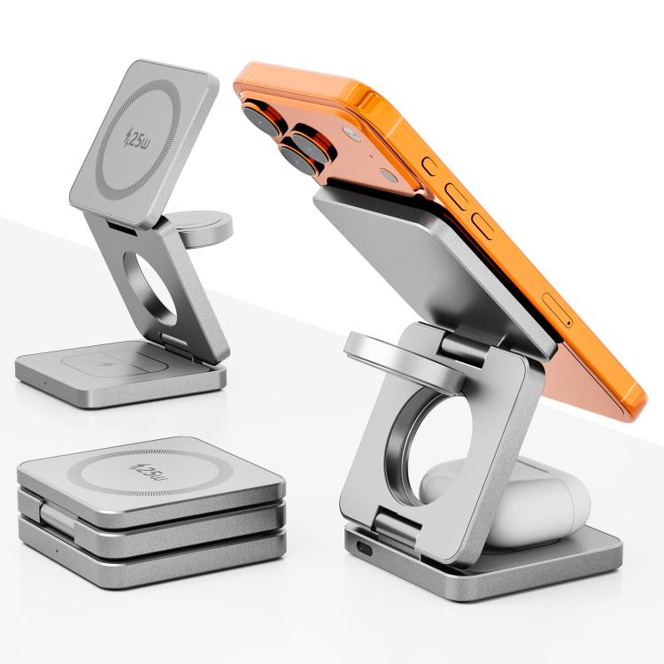 IW31 25W Foldable 3 in 1 Magnetic Wireless Fast Charger