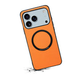 Denior A08 PU Vegan Leather Calfskin Texture Magnetic Phone Case, For iPhone 17 Pro Max, For iPhone 17 Pro, For iPhone 17, For iPhone Air