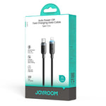 JOYROOM S-A63 StarWay Series 1.2m 30W Type-C to 8 Pin Auto Power-Off Fast Charging Data Cable, Type-C to 8 Pin
