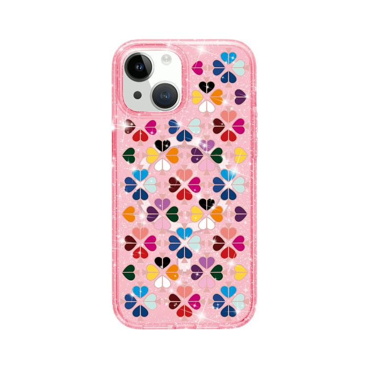 Glittering Crystal Red Heart Pattern Magnetic Phone Case, For iPhone 15, For iPhone 14 Plus, For iPhone 14, For iPhone 14 Pro, For iPhone 14 Pro Max, For iPhone 13 Pro Max, For iPhone 13 Pro, For iPhone 13