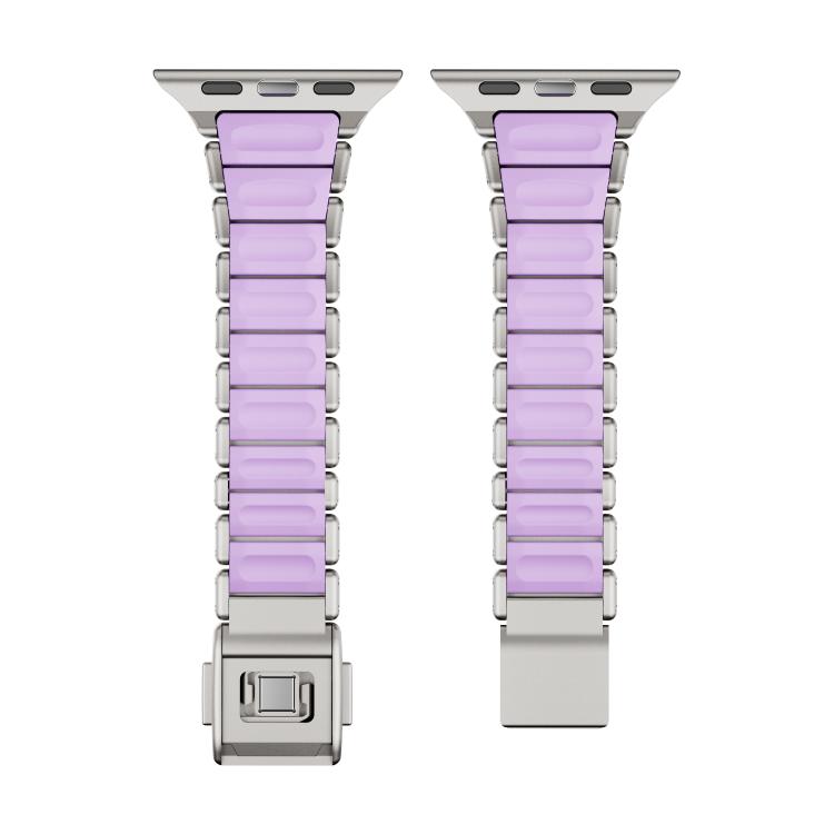 One-bead Waist Stainless Steel Norman Buckle Magnetic Watch Band, For Apple Watch 46mm / 49mm / 45mm / 44mm, For Apple Watch 42mm / 41mm / 40mm / 38mm