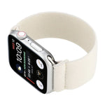 Solid Color Silicone Replacement Strap Watchband for Apple Watch Series 7 41mm and 45mm models.