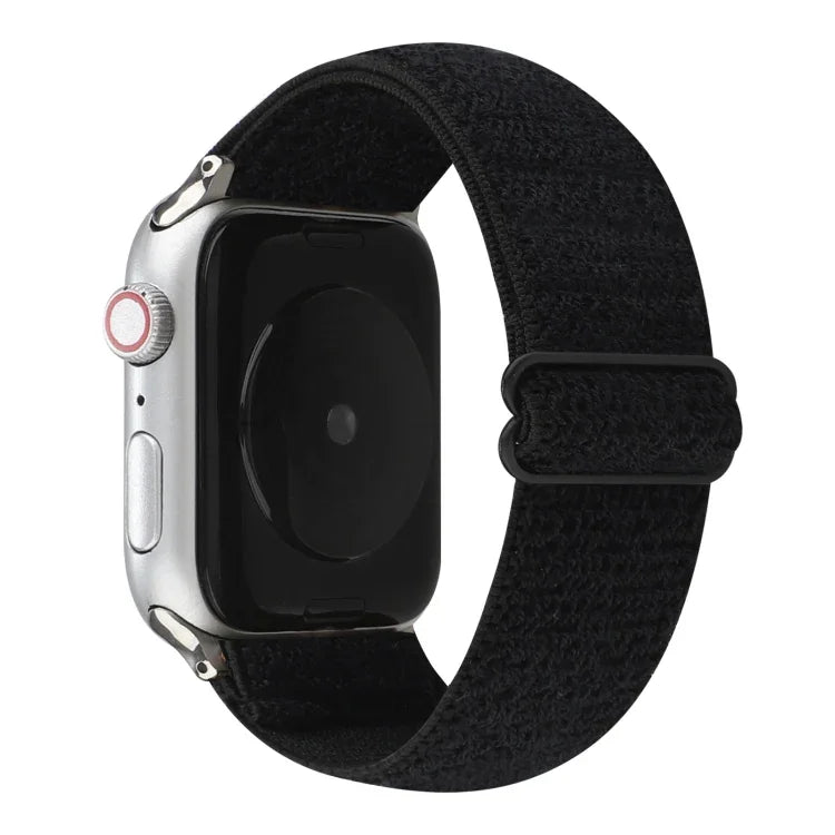Solid Color Nylon Watchband For Apple Watch Series 6 & SE & 5 & 4 40mm / 3 & 2 & 1 38mm, For Apple Watch Series 7 41mm / 6 & SE & 5 & 4 40mm / 3 & 2 & 1 38mm