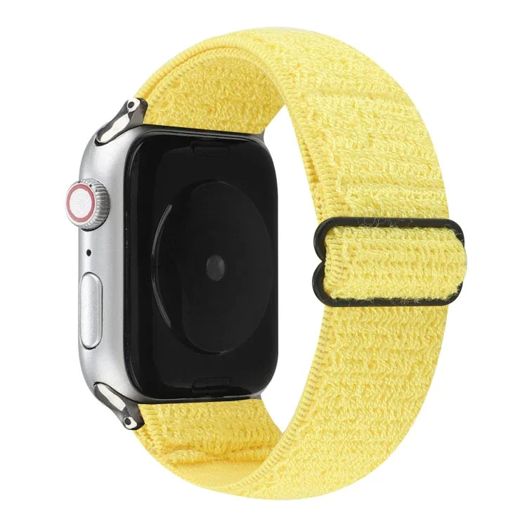 Solid Color Nylon Watchband For Apple Watch Series 6 & SE & 5 & 4 40mm / 3 & 2 & 1 38mm, For Apple Watch Series 7 41mm / 6 & SE & 5 & 4 40mm / 3 & 2 & 1 38mm