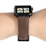 Litchi Texture Genuine Leather Watchband For Apple Watch Series 6 & SE & 5 & 4 40mm / 3 & 2 & 1 38mm, For Apple Watch Series 7 41mm / 6 & SE & 5 & 4 40mm / 3 & 2 & 1 38mm