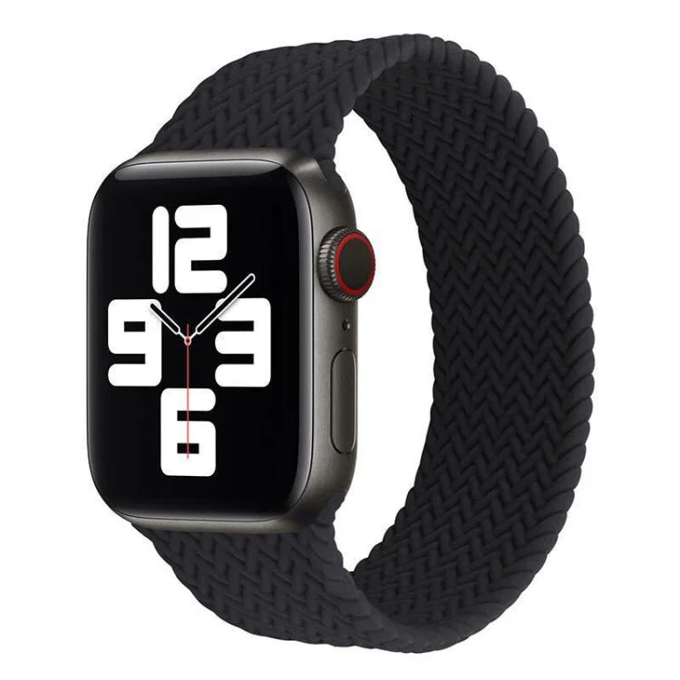 Single-turn Woven Pattern Silicone Watchband For Apple Watch Series 6 & SE & 5 & 4 40mm / 3 & 2 & 1 38mm, S, M, L
