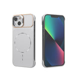 Frameless Half-Wrapped PC Magnetic Phone Case, For iPhone 13