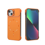 Frameless Half-Wrapped PC Magnetic Phone Case, For iPhone 13