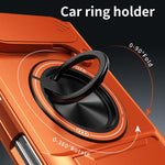 Lens Sliding Window Multifunctional Magnetic Shockproof Phone Case, For iPhone Duo