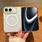 Contrast Color Gradient Transparent MagSafe Phone Case, For iPhone Duo