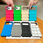 Solid Color Cloud Square TPU Phone Case, For iPhone 15 Plus, For iPhone 15
