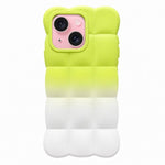 Gradient Cloud Square TPU Phone Case, For iPhone 15 Plus, For iPhone 15