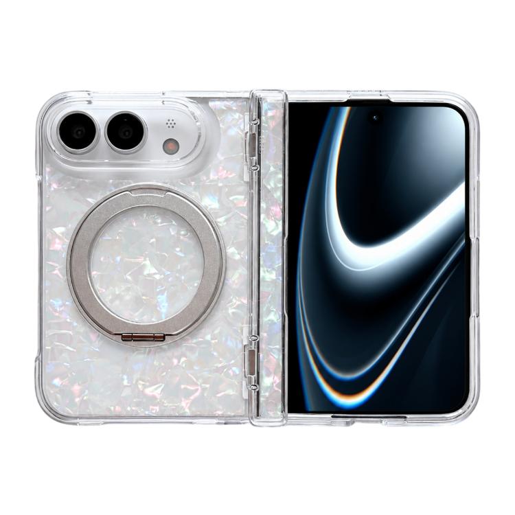 Axial Magnetic Shell Pattern Phone Case with 360 Holder, For iPhone Duo