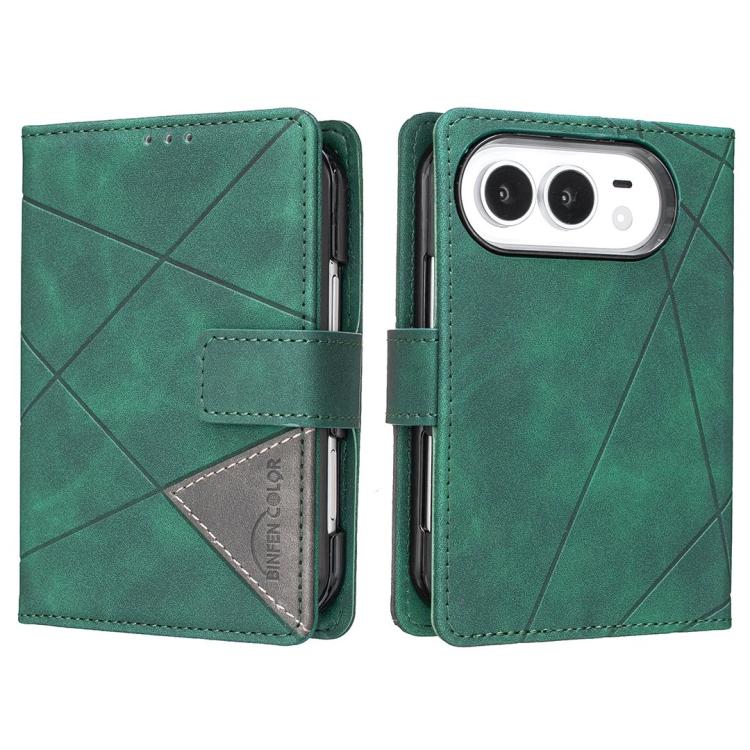 Magnetic Buckle Rhombus Texture Leather Phone Case, For iPhone Duo