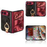 Wristband Leather Back Phone Case, For iPhone Duo