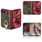 Wristband Leather Back Phone Case, For iPhone Duo