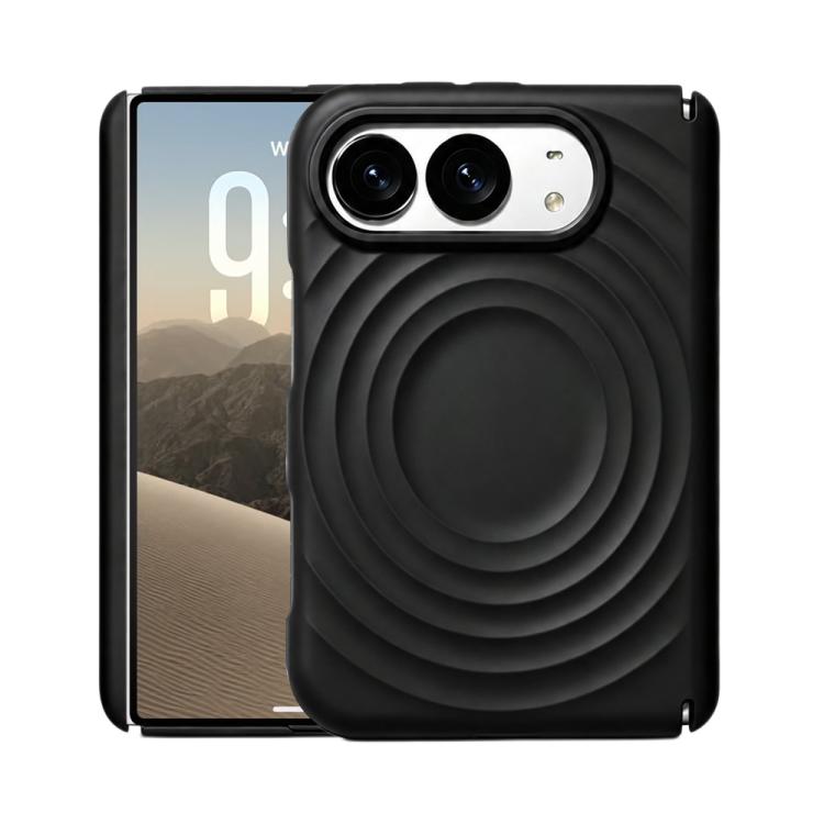 Dual Axis Liquid Silicone Wave Magnetic Phone Case, For iPhone Duo
