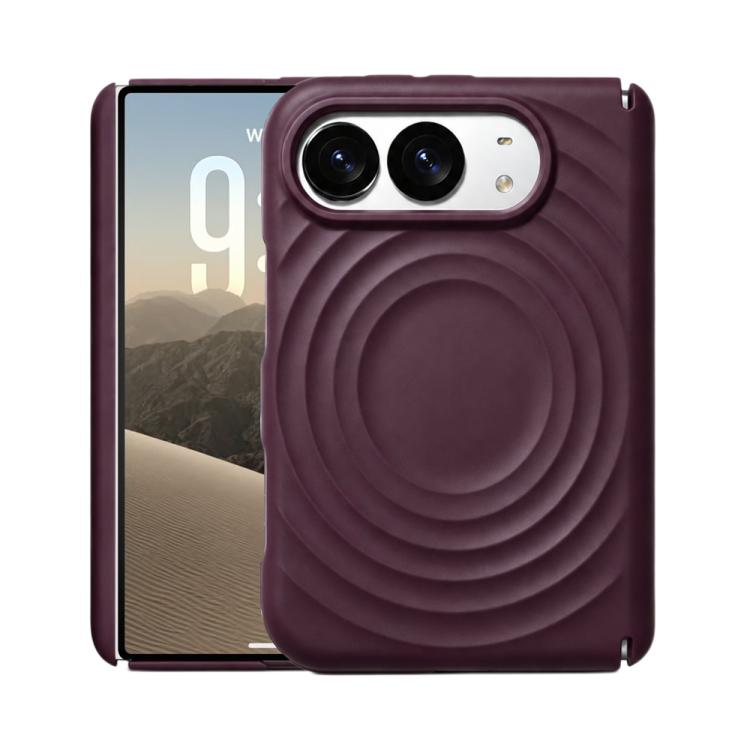 Dual Axis Liquid Silicone Wave Magnetic Phone Case, For iPhone Duo