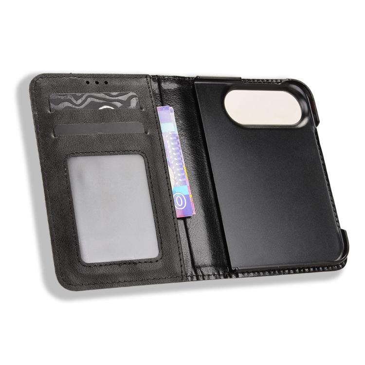 Magnetic Buckle Retro Texture Leather Phone Case, For iPhone Duo
