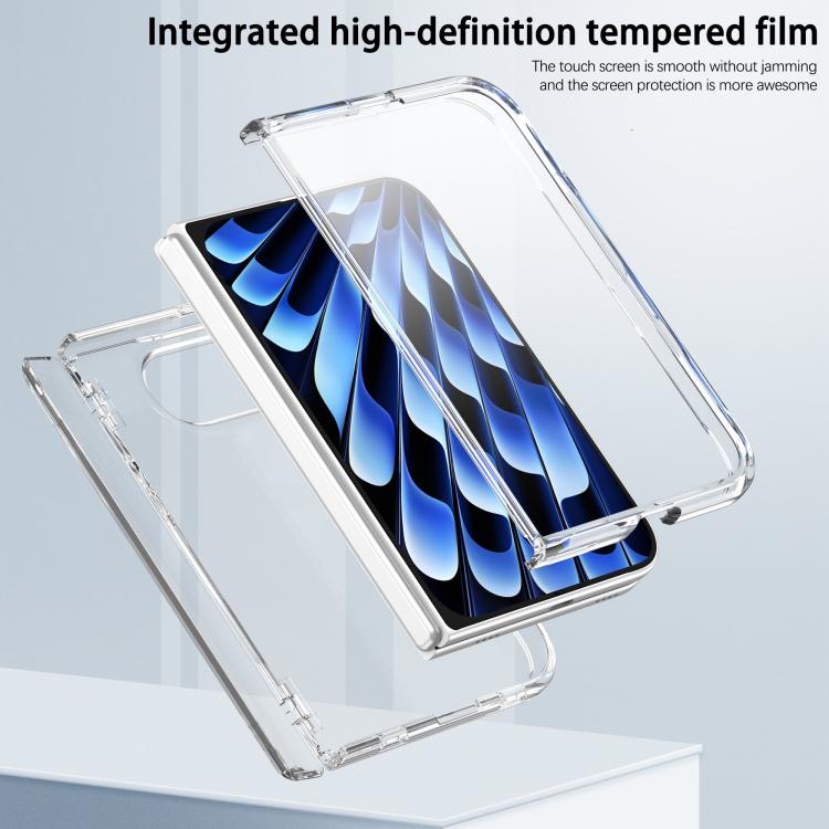 Magnetic Hinge Shockproof Integrated Film PC Phone Case, For iPhone Duo