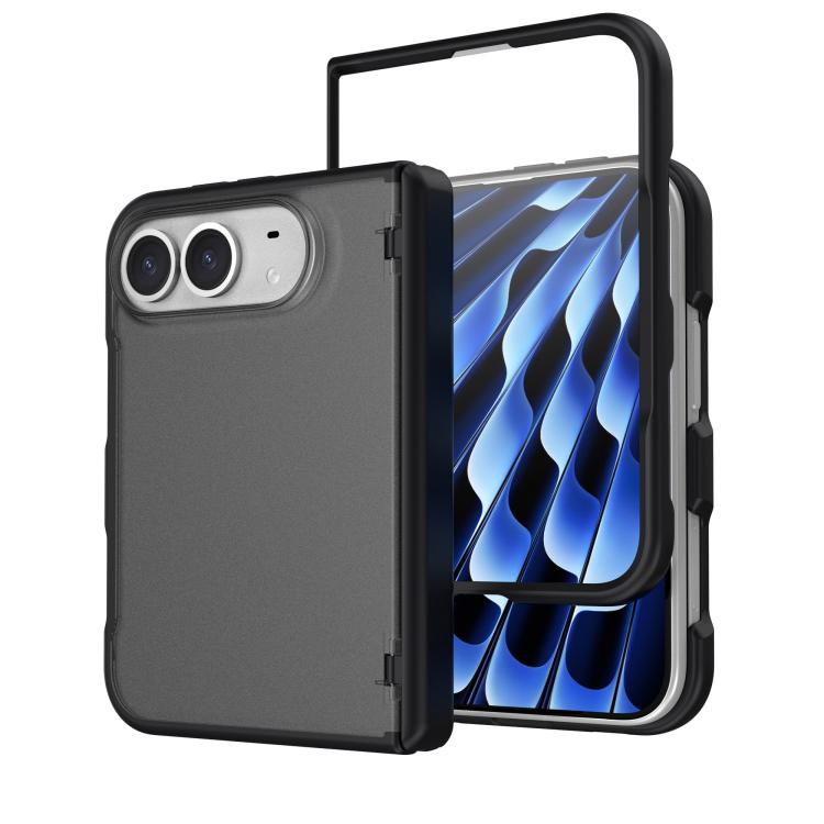 Magnetic Hinge Shockproof Integrated Film PC Phone Case, For iPhone Duo
