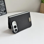 Braided Leather Texture PC Phone Case, For iPhone Duo