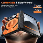 Hidden Metal Holder Magnetic Shockproof Phone Case, For iPhone Duo