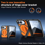 Hidden Metal Holder Magnetic Shockproof Phone Case, For iPhone Duo