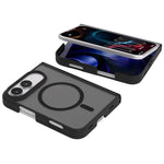 Dual-Hinge Magnetic Frosted PC Phone Case, For iPhone Duo