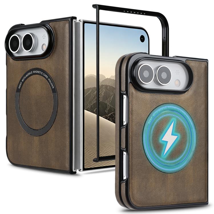 Folding Magnetic PU Phone Case, For iPhone Duo