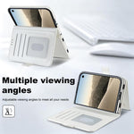 Solid Color Multifunctional Folding Leather Phone Case, For iPhone  Duo
