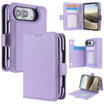 Solid Color Multifunctional Folding Leather Phone Case, For iPhone  Duo