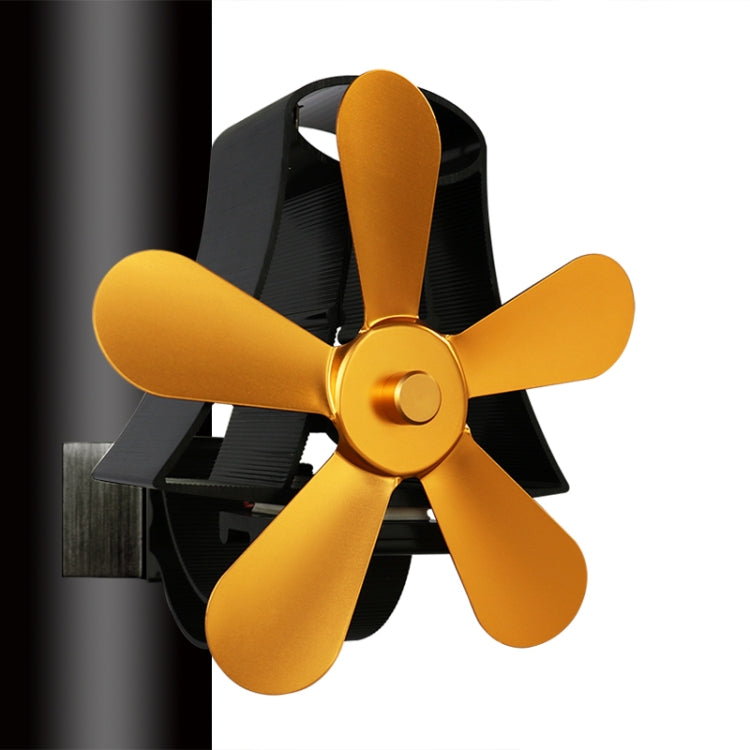 YL-106 5-Blade High Temperature Aluminum Heat Powered Fireplace Stove Fan, YL-106 (Silver), YL-106 (White), YL-106 (Black), YL-106 (Bronze), YL-106 (Grey), YL-106 (Gold), YL-106 (Rose Red)