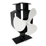 YL401 3-Blade High Temperature Metal Heat Powered Fireplace Stove Fan, YL401 (Black), YL401 (Bronze), YL401 (Gold), YL401 (Silver), YL401 (White)